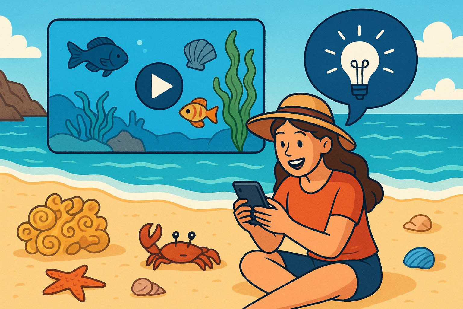 Tidal Engagement: Mapping Content Discovery in Marine Videos